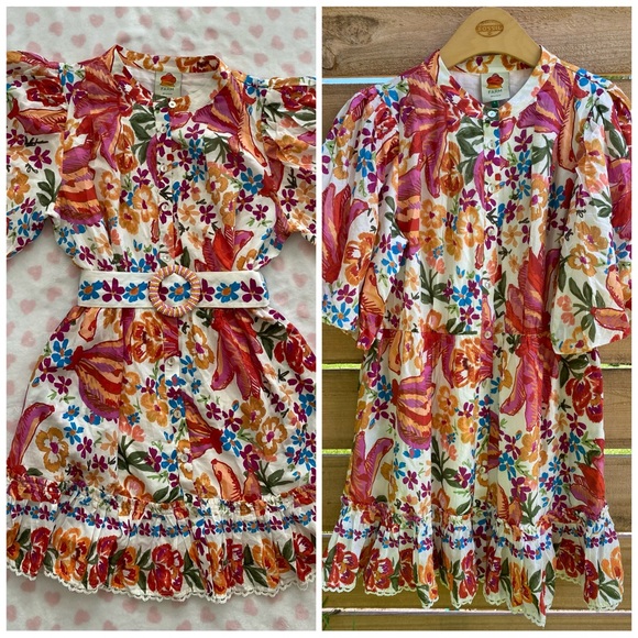 FARM Rio Dresses & Skirts - farm rio belted mini dress 🍌